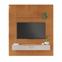 Painel para TV até 65 Polegadas com Ripado em MDF 240 X 207m Riso Candian - 2
