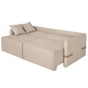 Ver imagem 5 de Sofá Cama Retrátil 240cm Essence D05 Linho Bege/camel - Mpozenato