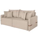Ver imagem 1 de Sofá Cama Retrátil 240cm Essence D05 Linho Bege/camel - Mpozenato