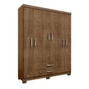 Ver imagem 2 de Guarda-Roupa Casal Itapema 6 Portas 2 Gavetas Marrom/Malbec