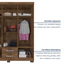 Ver imagem 6 de Guarda-Roupa Casal Itapema 6 Portas 2 Gavetas Marrom/Malbec