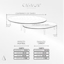 Ver imagem 4 de Conjunto de Mesa de Centro Laminada Folha Orgânica
