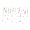 Ver imagem 5 de Kit Adesivo Floral Delicado Fundo Transparente Parede