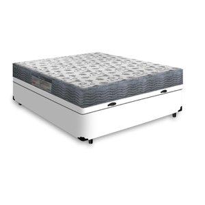 Cama Box Baú Viúva + Colchão D33 Ortobom Iso 100 128cm