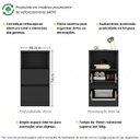 Ver imagem 3 de Kit 2 Mesas de Cabeceira 38,5cm 2 Gavetas Multimóveis Mp4501