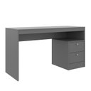 Ver imagem 2 de Escrivaninha Retangular em Funzionale 2 Gavetas 100% MDF 135cm Titânio