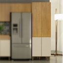 Ver imagem 2 de Armário Paneleiro Fechado 4 Portas Dakota