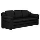 Ver imagem 1 de Sofá Living 3 Lugares 207cm Áurea Courino Preto - Sallar Home