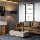 Ver imagem 4 de Mesa de Centro Milão Off White Perolizado Jequitiba - Lukaliam Móveis