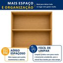 Ver imagem 5 de Armário Aéreo 80cm Fresado Dakota Marrom/Cinamomo