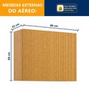 Ver imagem 7 de Armário Aéreo 80cm Fresado Dakota Marrom/Cinamomo