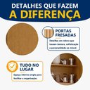 Ver imagem 3 de Armário Aéreo 80cm Fresado Dakota Marrom/Cinamomo