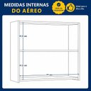 Ver mais imagens de Armário Aéreo 80cm Fresado Dakota Marrom/Cinamomo