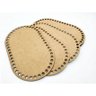 Kit 10 Base Ovalada 20x35 Cm Mdf para Cesto Crochê Fio de Malha - 1