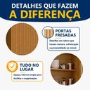 Ver imagem 3 de Armário de Cozinha Aéreo Dakota 120cm Fresado Marrom/Cinamomo