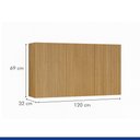 Ver imagem 7 de Armário de Cozinha Aéreo Dakota 120cm Fresado