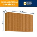 Ver imagem 7 de Armário de Cozinha Aéreo Dakota 120cm Fresado Marrom/Cinamomo