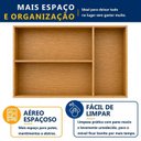 Ver imagem 5 de Armário de Cozinha Aéreo Dakota 120cm Fresado Marrom/Cinamomo