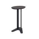 Ver imagem 2 de Mesa Auxiliar Lateral Orgânica Oval 100% MDF 60cm Preto
