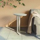 Ver imagem 1 de Mesa Auxiliar Lateral Orgânica Oval 100% MDF 60cm