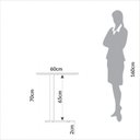 Ver imagem 4 de Mesa Auxiliar Lateral Orgânica Oval 100% MDF 60cm