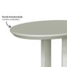 Mesa Auxiliar Lateral Orgânica Oval 100% MDF 60cm - 3