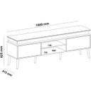 Ver imagem 6 de Rack Aparador Lumina - Tv 75 Cinamomo/off White