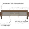 Rack Aparador Lumina - Tv 75 Cinamomo/off White - 7
