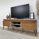 Ver imagem 4 de Rack Aparador Lumina - Tv 75 Cinamomo/off White