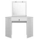 Ver imagem 4 de Penteadeira Camarim de Canto Glitter Branco