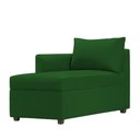 Ver imagem 2 de Recamier Divã Londres 140cm Suede Verde - Inova Decor