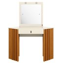 Ver imagem 4 de Penteadeira Camarim de Canto Glitter Bege/Cinamomo/Off White