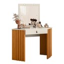 Ver imagem 5 de Penteadeira Camarim de Canto Glitter Bege/Cinamomo/Off White