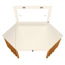 Ver imagem 3 de Penteadeira Camarim de Canto Glitter Bege/Cinamomo/Off White