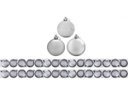 Ver imagem 2 de Super Kit 30 Bolas De Natal Glitter, Lisa e Fosca Prata 4cm - Rio Master