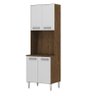 ARMÁRIO DE COZINHA MODULADA 13 PORTAS MILLE CASTANHO BRANCO - 7