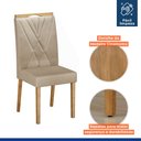 Ver mais imagens de Conjunto Mesa Julia 160cm com 6 Cadeiras Madeira Maciça Lara