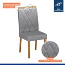 Ver imagem 7 de Conjunto Mesa Julia 160cm com 6 Cadeiras Madeira Maciça Lara