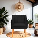 Ver imagem 2 de Poltrona Cadeira para Sala Confortável Moderna e Reforçada Mila Suede