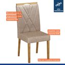 Ver imagem 6 de Conjunto Mesa Julia com Vidro com 6 Cadeiras Madeira Maciça Lara