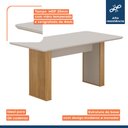 Ver imagem 3 de Conjunto Mesa Julia com Vidro com 6 Cadeiras Madeira Maciça Lara