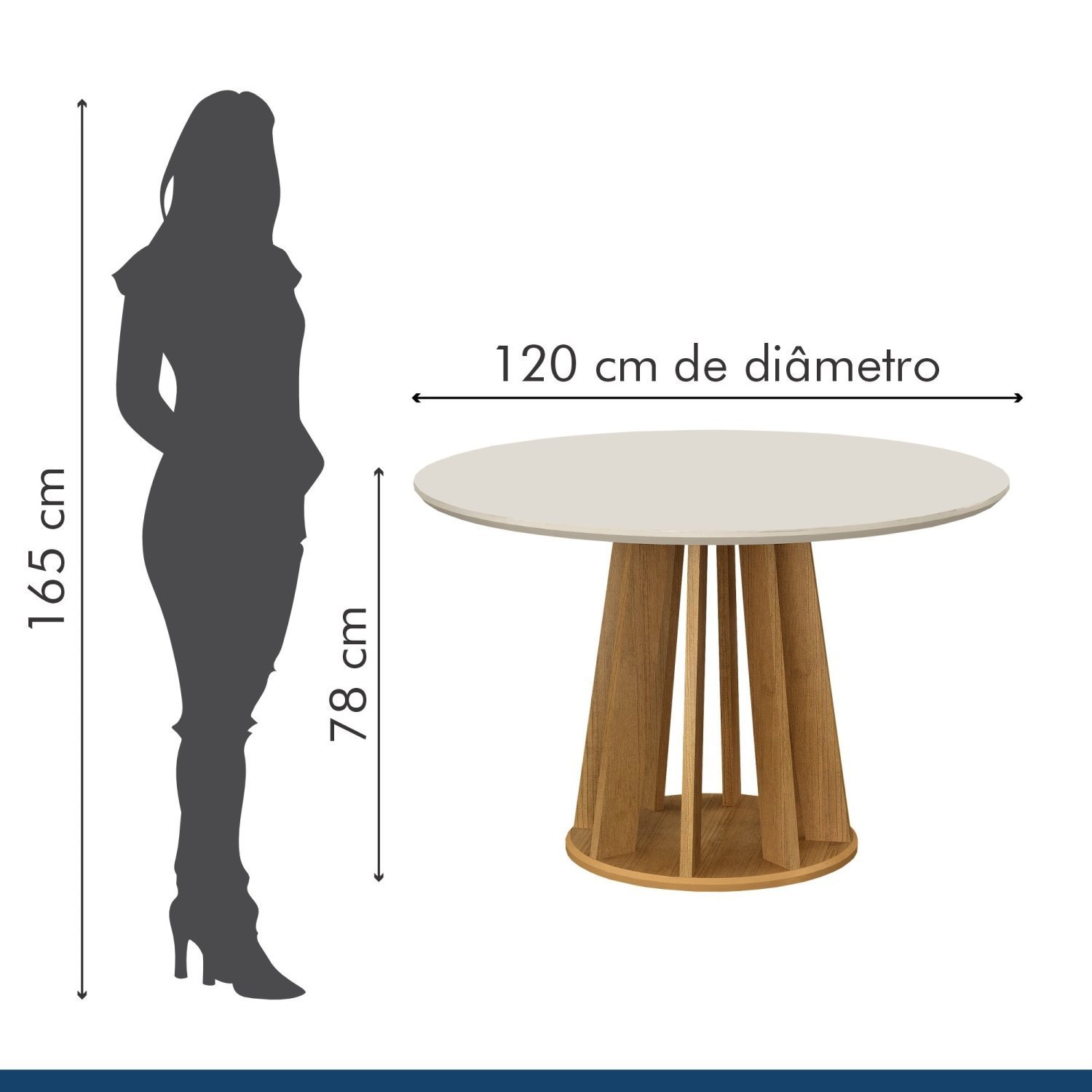 Conjunto Mesa Rose com 4 Cadeiras Lara - 10