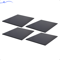 Kit 4 Prateleira Preta 60X50 Tampo Tabua Mdf  Organizadora Decoração Cozinha Quarto Banheiro Sala - 1