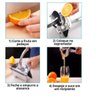 Espremedor Suco Laranja Inox Limao Frutas Manual Extrator - 6