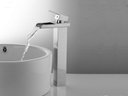 Ver imagem 4 de Torneira Monocomando Banheiro/ Lavabo Quadrada Bica Alta Cascata