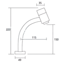 Ver imagem 4 de Torneira de Cuba Lavatório Banheiro Lavabo Pia Gold Dourado Quadrado Bica Baixa Metal Luxo Pmx