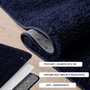 Ver imagem 3 de Jogo Tapete Passadeira Quarto 2 Uni Preto 50 X 140 Cm