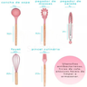 Kit Utensílios Cozinha 12 Peças Silicone Antiaderente (rosa) - 3