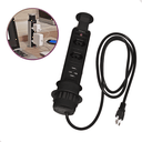 Ver imagem 2 de Torre de Tomada C/2 Tomadas+2 Usb Preta