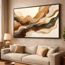 Ver imagem 1 de Quadro Abstrato Moderno Grande - Ondas em Harmonia 153x103